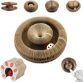Comasua Kitty Curls Cat Toy,Cardboard Cat Scratcher,Magic Organ Cat Toy,Foldable Recyclable Cat Accordion Toy for Indoor Cat Playing,Interactive Scratch Pad with Toy Ball(1pc)