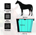 FOXLVDA Horse Fly Boots - Fly Boots for Horses Set of 4, Comfortable Breathable Mesh Equine Leg Leggings, Adjustable & U