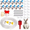 12Pcs Rabbit Nipple Drinker Kit Automatic Rabbit Watering System
