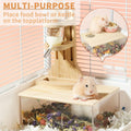 kathson Hamster Sand Bath Box Transparent Acrylic Small Animals Shower Bathtub Guinea Pigs Digging Sand Container Cage A