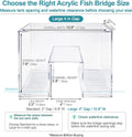 Two-Tank Aquarium Bridge, 4 in Gap Negative Pressure Fish Tank Kit