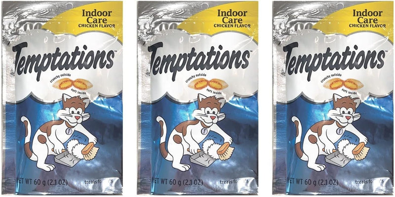 Temptations Indoor Care, Chicken (Pack Of 3)