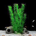 DSkoiph 2 pcs Aquarium Decor Plastic Plants Extra Large 21 Inches Artificial Fish Tank Plants Tall Fish Tank Decorations