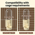 16.9 Oz Rabbit Water Bottle Dispenser,Hanging Bunny Water Bowl for cage