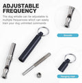 CoguZed 2 Pack Ultrasonic Dog Whistles with Lanyards, Adjustable Training Tool for Bark Control and Professional Recall 