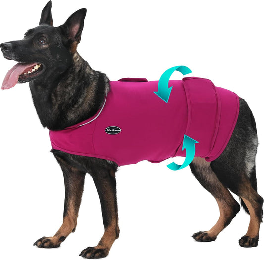 Meifsou Dog Anxiety Vest, Skin-Friendly Thunder Jacket for Dogs, Dog Calming Shirt for Thunder, Fireworks, Vet Visits an