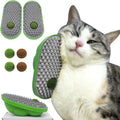 miwoowim 2PCS Catnip Toys Balls that Stick on Wall & Cat Face Scratchers