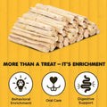 SunGrow Sweet Bamboo Chew Sticks for Rabbits, 100g (3.5 oz) Bunny Molar Chew Sticks for Guinea Pigs, Chinchillas, Gerbil