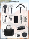 Horse Grooming Kit 12 Pieces Set – Complete Horse Brushes & Care Supplies Set with Organizer Tote Bag, Equine Coat Groom