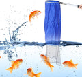 Zerodis Aquarium Fish Net, Soft Fish Transfer Net Long Koi Tansfer Mesh Basket with 20-inch Long Handle for Medium Large