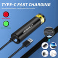 UV Flashlight Black Lights Wood’s Lamp Powerful Mini Portable, LED 395nm USB Rechargeable Ultraviolet Blacklight Flashli