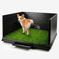 Dog Grass Pad with Tray and Drawer, Indoor Dog Potty Training System