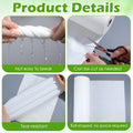 Oqqlin 100 Ft x 17.3 Inch Bird Cage Liner, Disposable White Non-Woven Bird Cage Liners Large Size Precut Absorbent Cushion Pad Mat Accessories for Pet, Parrot, Animal