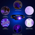 SEVENKA 2in1 UV Headlamp Flashlight Black Light & White Light, Rechargeable LED Hands Free Blacklight 395nm, Mini Ultrav