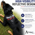 ActiveDogs Service Dog Bandana Collar, Do Not Pet, Reflective Nylon