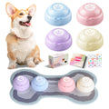 Recordable Dog Buttons, Loud 30-sec Voice Recording Buttons, Pet, Dog, Cat Buttons for Communication, Training and Talking Buttons for Small Dogs, with Mat, Training Manual, Stickers, 4 Buttons