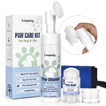 Leopong Dog Paw Care Kit - Protector for Pet Foot Washer Care（1 Pack Cleaner, 1 Pack Balm, 1 Towel and 1 Bundle Pocket