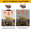 Bearded Dragon Basking Platform,Reptile Hide Cave with Basking Rock