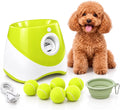 PT5 Automatic Dog Ball Launcher for Small Dogs, 6 × 2-Inch Mini Tennis Balls, Rechargeable Fetch Machine with 3 Launch D