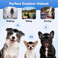 LESYPET Dog Helmet for Large Dogs, Dog Motorcycle Helmet Adjustable Dogs Hat with Ear Hole Design, Ideal for Outdoor Rid