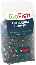 GloFish Aquarium Gravel, Black With Fluorescent Accents, 5 lbs