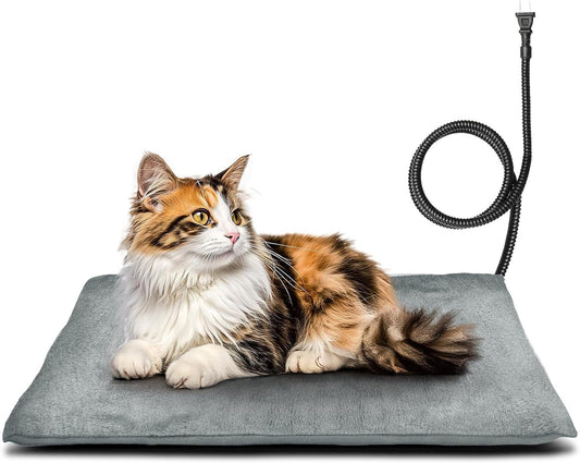 Outdoor Pet Heating Pad for Dog & Cat, Multi-Size Waterproof Heated Cat Dog Bed for Outside, Pet Heater Warmer Mat Blank