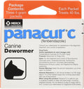 Panacur C Canine Dewormer Dogs 4 Gram Each Packet Treats 40 lbs (3 Packets) (Fivе Расk)