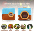 GINDOOR Large Size Parrot Nest House - Winter Warm Bird Snuggle Hut Hanging Birds House Cage Hideaway Cave Bed for Large Birds Amazon Parrots African Grey Cockatoos Macaws