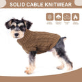 Dog Sweaters for Small Dogs Dog Clothes for Winter Solid Knitted Puppy Clothes Warm Chihuahua Sweater Turtleneck Pullove