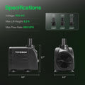 VIVOSUN 660GPH Submersible Fountain Water Pump for Pond, Aquarium, Statuary