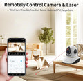 VSTARCAM Pet Camera with Laser, 3MP 2.4GHz WiFi Interactive Dog & Cat Laser Toy with Night Vision, Motion Detection Aler
