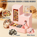 Hamster Water Bottle Feeder, No Drip 2-in-1 Dispenser