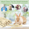 300g Sweet Bamboo Sticks for Rabbits, Bunny Chew Toys for Small Pets
