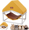 Guinea Pig Hammock with Stand,Hamster Hideout House