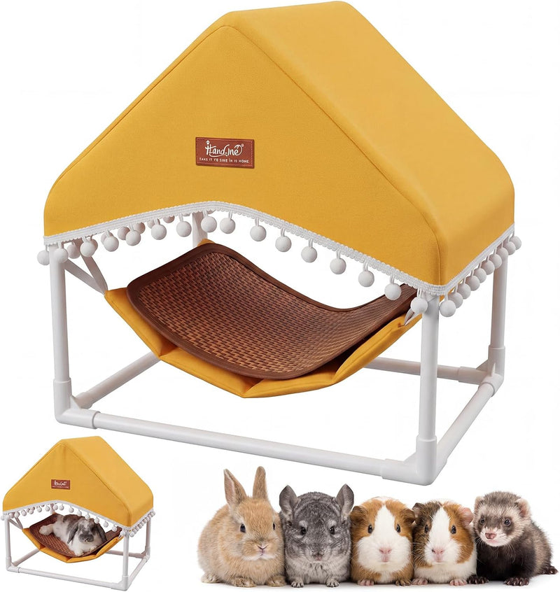 Guinea Pig Hammock with Stand,Hamster Hideout House