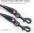 BTINESFUL 8ft 15ft 20ft 30ft Reflective Small Tie Out for Dogs up to 35 Pounds, 1/4-in Rope Long Dog Tie Downs for Yard, Lightweight Outside Training Tether for Dogs Puppies Cats (8ft x 1/4", Purple)