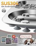 Stainless Steel Lick Mat for Dogs and Cats - FEELNEEDY Large Licking Pad with Suction Cups, Chew-Proof, Non-Slip Pet Licky Mat for Boredom Reducer and Anxiety Relief, Easy to Clean (1Pack)