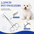Ninibabie Upgraded Dog Ear Powder with 5.5 Inch Hair Removal Tool, Pet Ear Grooming Cleaner for Wax and Odor Control, Absorbs Moisture & Soothes Ears