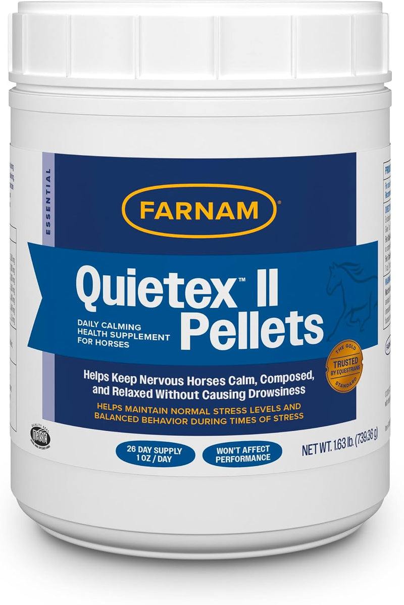 Farnam Quietex II Pellets Daily Horse Calming Supplement, 26 Day Supply
