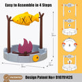 PetPals Cat Slow Feeder, Treat Dispenser - Interactive Cat Puzzle Toy for Small Pets & Kittens, Mental Stimulation Pet Food Feeding Toy, Dry Food Dispensing Cat Toy