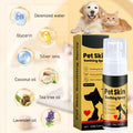 Wanban 2pc Pet Skin Treatment Spray for Dogs and Cats - Nature Soothing Solution for Itchy Skin, Reduces Scratching - Ca