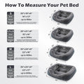 INVENHO Small Dog Bed for Small Dogs, Cat Beds for Indoor Cats Washable, Orthopedic Dog Bed, Warming Soft Calming Sleepi