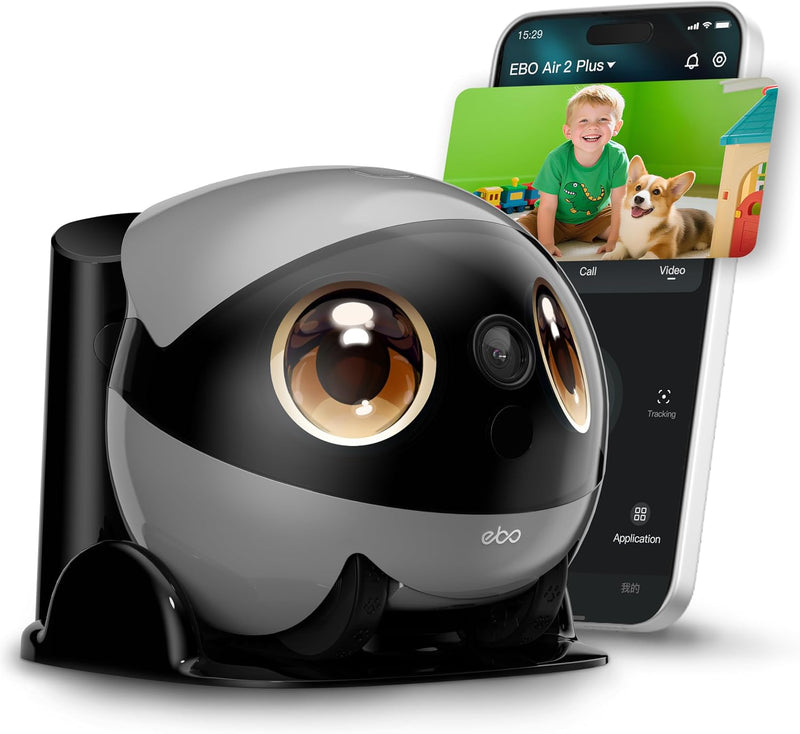 Enabot EBO Air 2 Plus Robot Camera with AI Chat Mode (GPT & Gemini Powered)