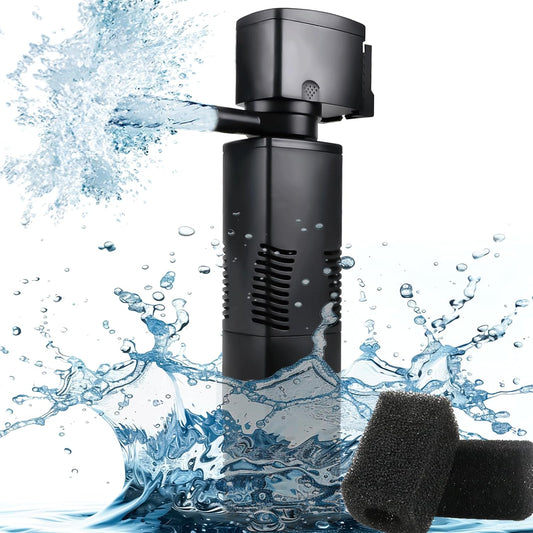 Aquarium Filter for 55-150 Gallons Tank, Internal Fish Tank Filter, Powerful Pump Submersible for Large Fish Tanks, Turt
