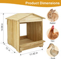 Chicken Nesting Box 3 Compartments - Wall Mount Wooden Egg Laying Nest Box for Chicken Coop, Easy to Assemble & Versatil