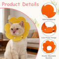 Cat Recovery Collar Cute Flower 2Pcs, L 10.2-12.2"