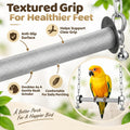 Stainless Steel Large Bird Swing, Parrot Swing Perch, 304 Stainless Steel Bird Stand, Bird Sewing Toy, Textured Anti-Sli