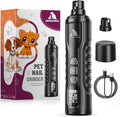 Electric Dog Nail Grinder: Upgraded 5-Speed Quiet Dog Nail Trimmer-Safe Painless Nail File for Claw Trimming & Grooming 