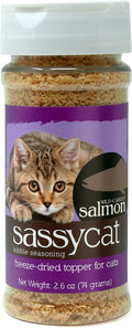 Herbsmith Sassy Cat Kibble Seasoning – Freeze Dried Salmon – Cat Food Topper for Picky Eaters – Wild-Caught
