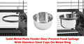Deluxe Portable Durable Wrought Iron Bite-Proof Bird Travel Parrot Vet Carrier Cage Prevent Beaks Out Pet Products for Parrots Conures Cockatiel Amazon African Grey Include Cage Cover